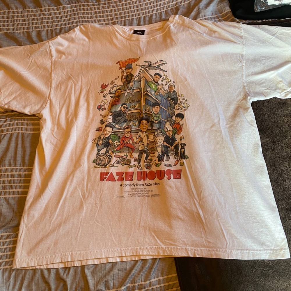 FaZe Clan Limited Edition FaZe House Capsule White T Shirt Men’s 3XL